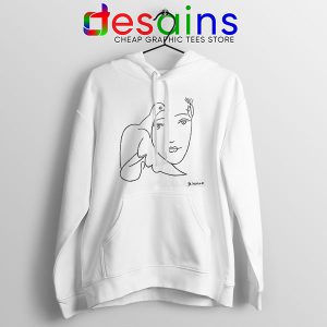 Paint Hoodie Picasso Woman with Dove Sketch Art