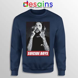 Sweatshirt Navy Suicideboys Poster Tour Merch Concert