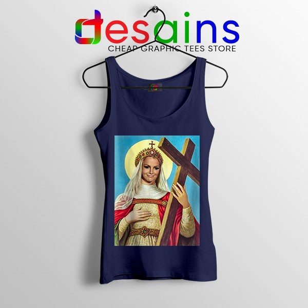 Tank Top Navy Britney Spears Our Lady Of Kentwood Sexy
