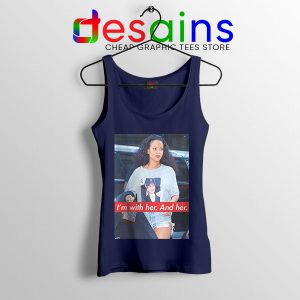 Tank Top Navy Rihanna Hillary Clinton We Found Love