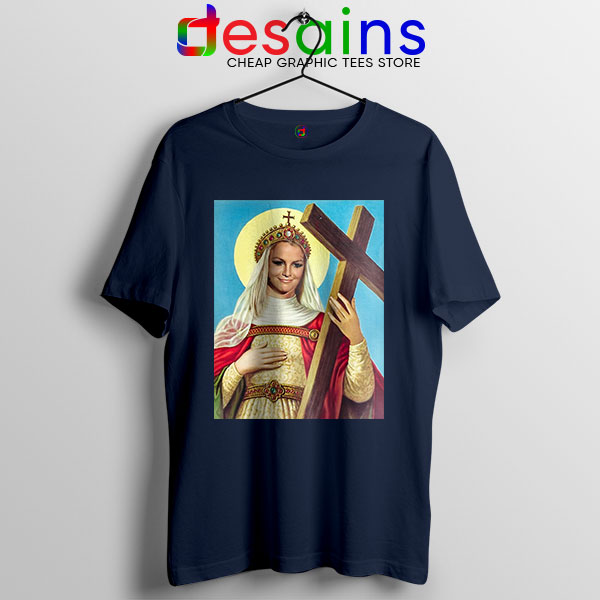 Tee Shirt Navy Britney Spears Our Lady Of Kentwood Celebrity