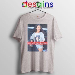 Tee Shirt Sport Grey Rihanna Hillary Clinton Im With Her and Her