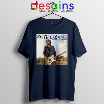 Music Tee Shirt Navy Keith Urban Put You In A Song