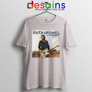 Music Tee Shirt Sport Grey Keith Urban Put You In A Song