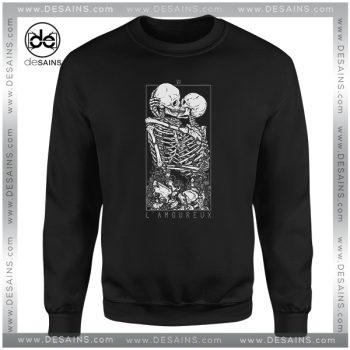 Buy Cheap Sweatshirt LAmoureux The Lovers Skull Skeleton Size S-3XL