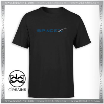 Cheap Graphic Tee Shirt Space X Elon Musk Logo Tshirt Size S-3XL