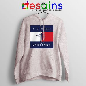 Hoodie Sport Grey Hilfiger Tommi Läntinen Finnish Singer Merch