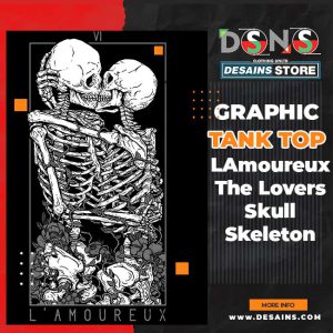 LAmoureux The Lovers Skull Skeleton Graphic Tops