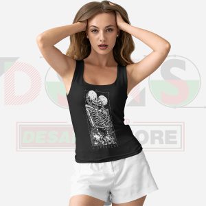 LAmoureux The Lovers Skull Skeleton Tank Top