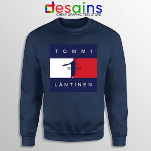 Sweatshirt Navy Hilfiger Tommi Läntinen Finnish Singer Merch