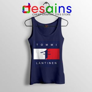 Tank Top Navy Hilfiger Tommi Läntinen Finnish Singer Merch