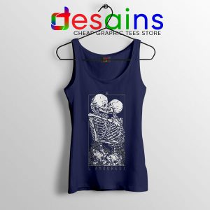 Tank Top Navy LAmoureux The Lovers Skull Skeleton