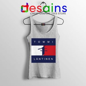 Tank Top Sport Grey Hilfiger Tommi Läntinen Finnish Singer Merch