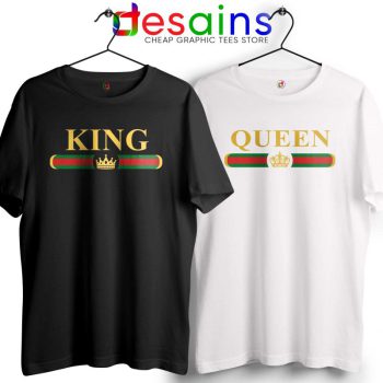 Couple T shirts King Queen Gucci Buy Cheap Couple Tee Shirts S-3XL