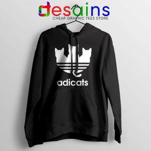 Hoodie Black Adicats Adidas Cat Breeds Three Stripes