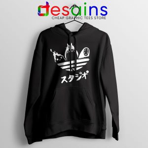 Hoodie Black My Neighbor Totoro Adidas Japanese Anime