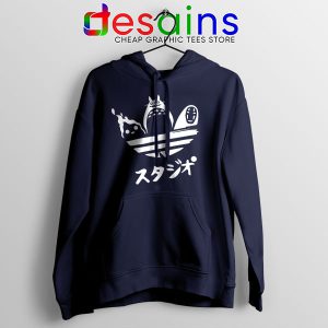 Hoodie Navy My Neighbor Totoro Adidas Japanese Anime