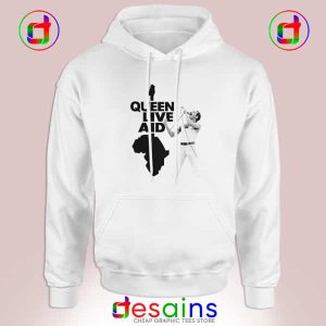 Hoodie Queen Live Aid Merch Freddie Mercury Performance