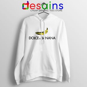 Hoodie White Dolce and Banana Fashion Minions Cartoon