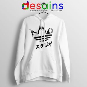 Hoodie White My Neighbor Totoro Adidas Japanese Anime