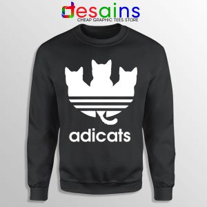 Sweatshirt Black Adicats Adidas Cat Breeds Three Stripes