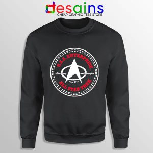 Sweatshirt Black All Star Trek Sneakers Converse Strange New Worlds