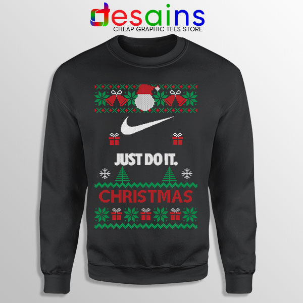 Sweatshirt Just Do It Ugly Christmas Sweaters Nike Symbol