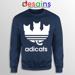 Sweatshirt Navy Adicats Adidas Cat Breeds Three Stripes