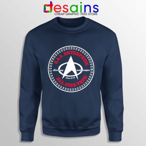 Sweatshirt Navy All Star Trek Sneakers Converse Strange New Worlds