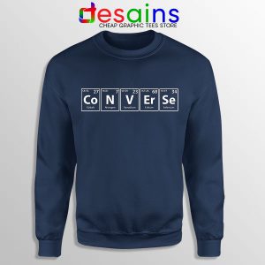 Sweatshirt Navy Converse All Star Periodic Table Sneakers