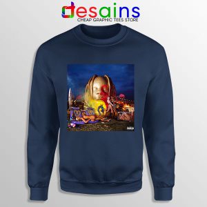 Sweatshirt Navy Sicko Mode Travis Scott Song Kylie Jenner