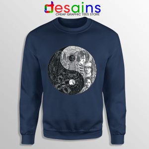 Sweatshirt Navy Upside Down Yin and Yang Stranger Things 4