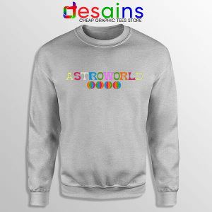 Sweatshirt Sport Grey Astroworld Travis Scott Album Cover Merch