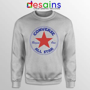 Sweatshirt Sport Grey Converse All Star Wars Rogue One Sneakers