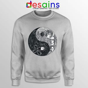 Sweatshirt Sport Grey Upside Down Yin and Yang Stranger Things 4