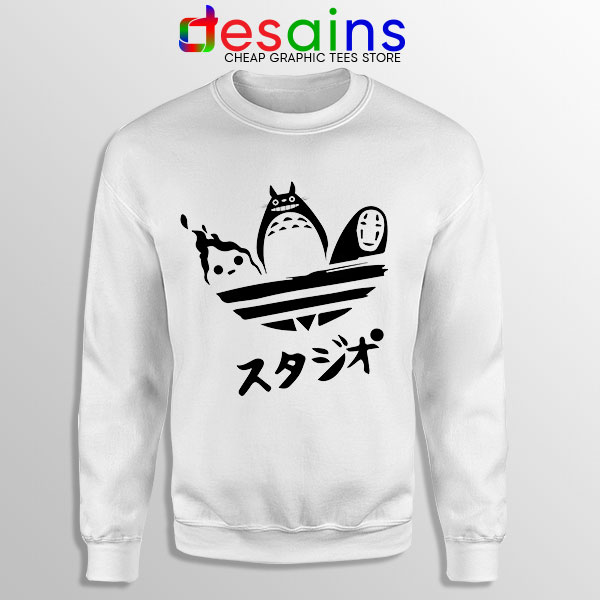 Sweatshirt White My Neighbor Totoro Adidas Japanese Movie