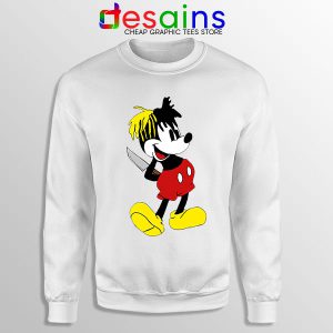 Sweatshirt White XXXTentacion Mickey Mouse Death Cause