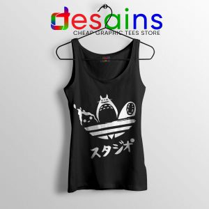 Tank Top Black My Neighbor Totoro Adidas Japanese Movie