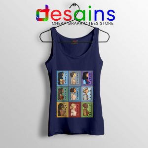 Tank Top Navy She Series Collage Superhero Pop Culture Art