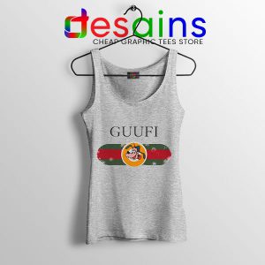 Tank Top Sport Grey Funny Guufi Gucci Goofy Movie Mickey Donald