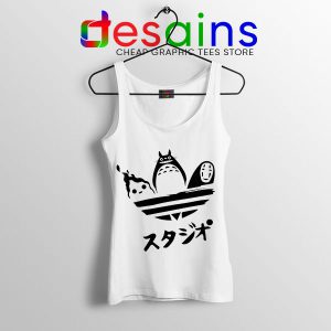 Tank Top WHite My Neighbor Totoro Adidas Japanese Movie