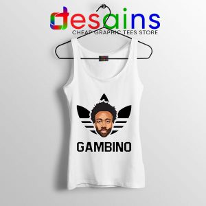 Tank Top White Donald Glover Childish Gambino Adidas Logo