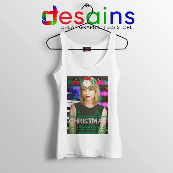 Tank Top White Taylor Swift Smile Christmas All Too Well Tour