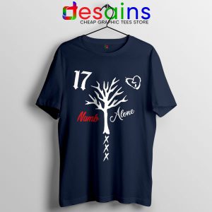 Tee Shirt Navy XXXTentacion Numb Alone Song Killers