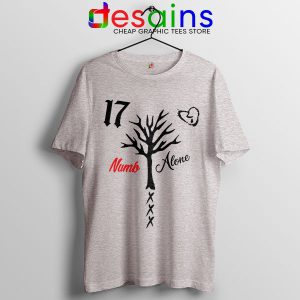 Tee Shirt Sport Grey XXXTentacion Numb Alone Song Killers