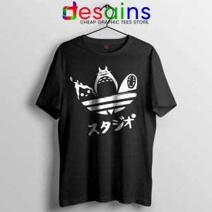 Tshirt Black My Neighbor Totoro Adidas Logo Characters Movie
