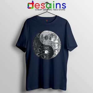 Tshirt Navy Upside Down Yin and Yang Stranger Things 4