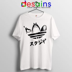 Tshirt White My Neighbor Totoro Adidas Logo Characters Movie