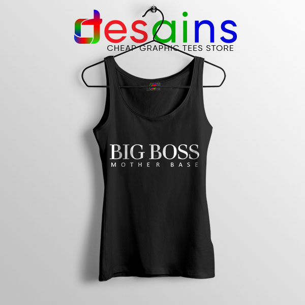 Tank Top Black Big Boss Mother Base Hugo Boss Funny Logo