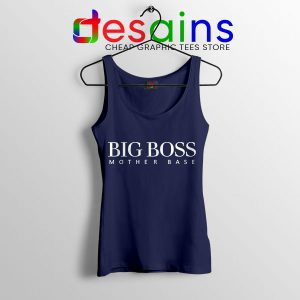 Tank Top Navy Big Boss Mother Base Hugo Boss Funny Logo